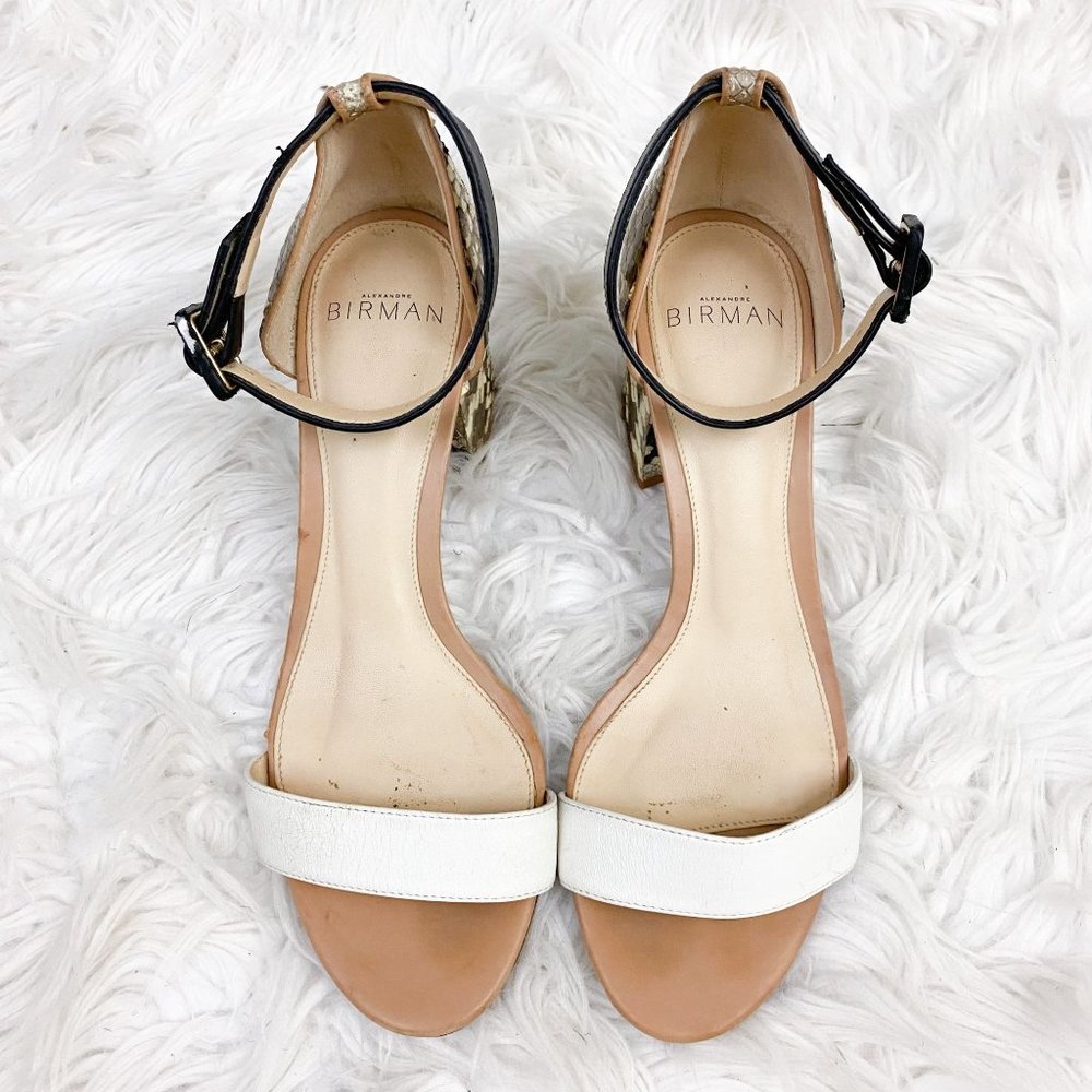 Alexandre Birman Judy Python Block Heel Sandal 5 - image 3